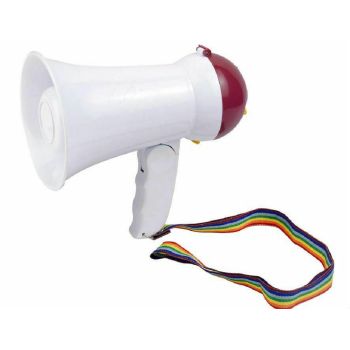 Mini Megafono HW-1R 5w Altoparlante Portatile Regolazione Volume Sirena hsb