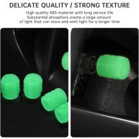 Cappucci Valvole Fluorescenti Per Auto | 8 Pezzi | Illuminano Al Buio | Proteggono Da Polvere E Ruggine | Universali - Foto 5