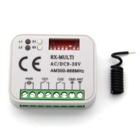 Alutech AR-1-500N-868 – Ricevitore Radio Universale A Canale Singolo, Memoria Per 500 Telecomandi, Frequenza 868 MHz