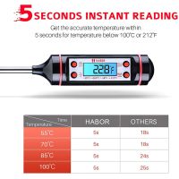 Termometro Digitale Da Cucina | Lettura Istantanea Per Carne, BBQ, Liquidi E Forno | Ago Pieghevole In Acciaio Inox - Foto 2