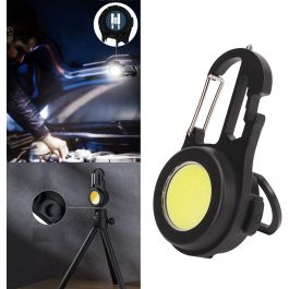 Portachiavi Multifunzione Con LED, Apribottiglie E Metro Da 1 M – Compatto 3,2x8 Cm, In Metallo E ABS, Personalizzabile Per Gadget Promozionali E Regali
