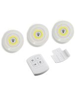 3 faretti smd controllo remoto luce 5 led armadio lampada telecomando wireless