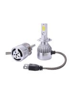 Coppia lampade a led per auto moto c6 h7 3800lm 36w 6000k bianco freddo digitale