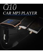 Q10 Auto Lettore Mp3 FM Trasmettitore Vivavoce Bluetooth Kit per Auto 