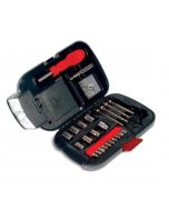 26 set di utensili per casa torcia LED, set di cacciaviti, misura di nastro, set di prese, punte per cacciavite per emergenze, riparazioni domestiche e progetti fai da te